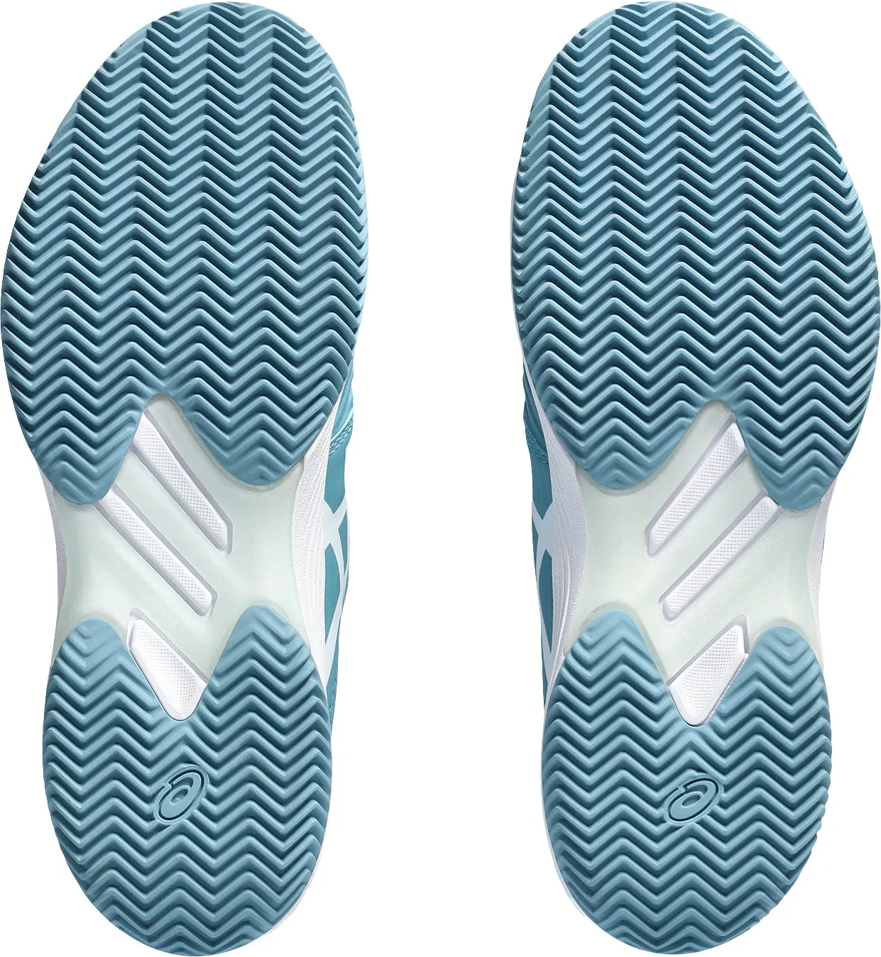 Uphill running Asics Solution Swift FF Clay Womens Tennis Shoes - Blue