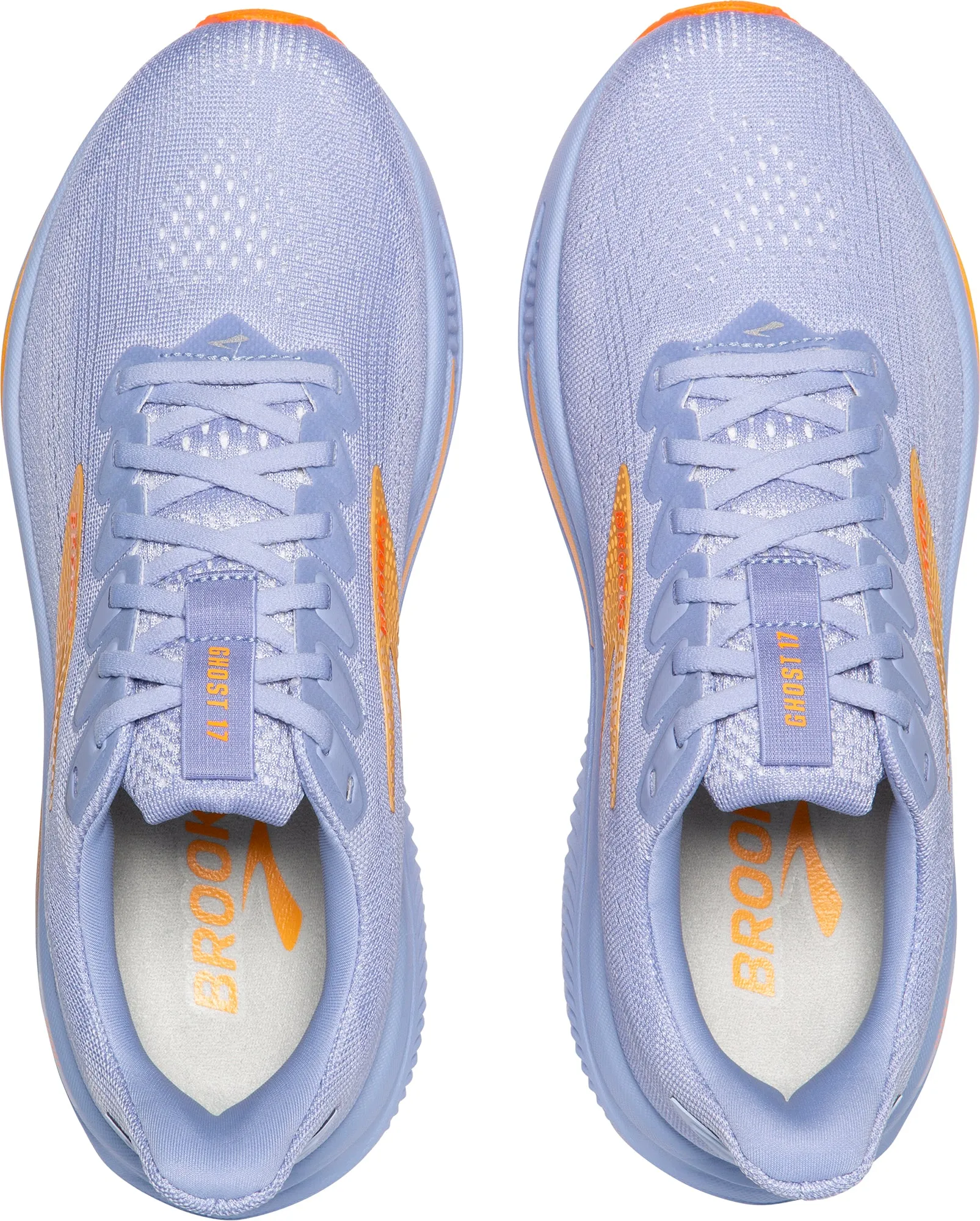 Brooks Ghost 17 Womens Running Shoes - Blue eco - friendly shoes running in a pedestrian path area shoes