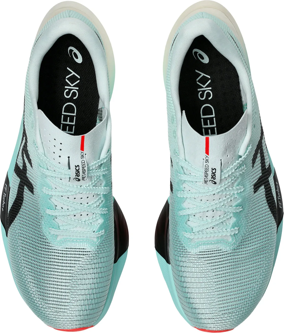 Seamless Toe Box Construction Asics MetaSpeed Sky Paris Running Shoes - Green