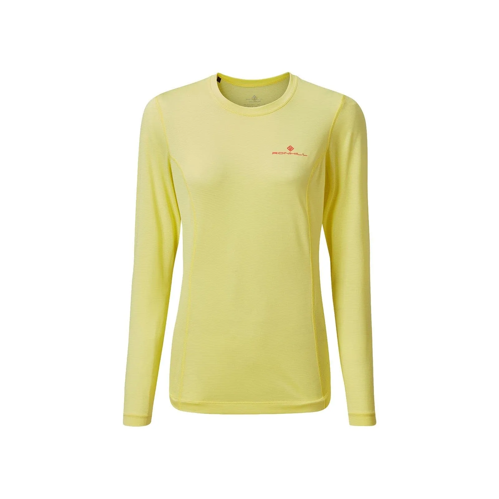 Breathable Fit Design Fit Design Ronhill Tech L/S Tee (Womens) - Lemongrass/Hot Pink