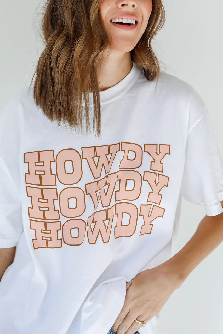 Breathable wear Howdy Graphic Tee