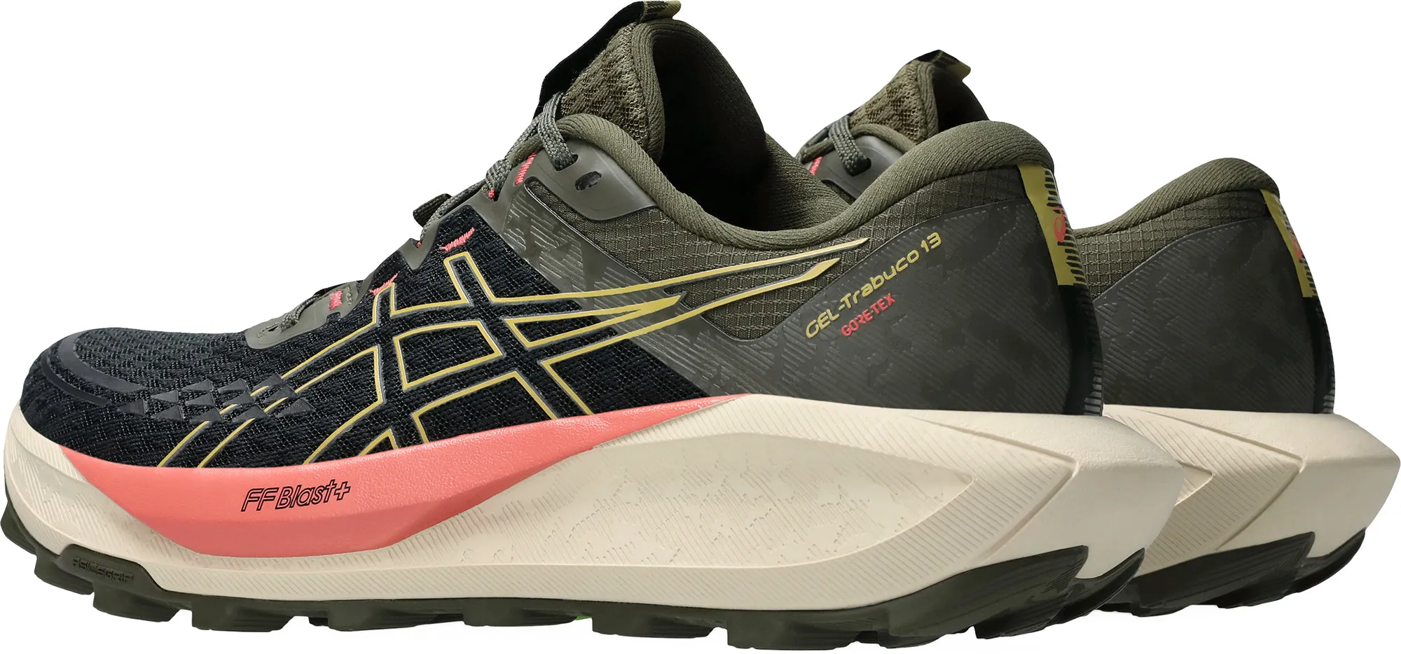 Marathon Training Quick   Drying Asics Gel Trabuco 13 GORE-TEX Womens Trail Running Shoes - Black