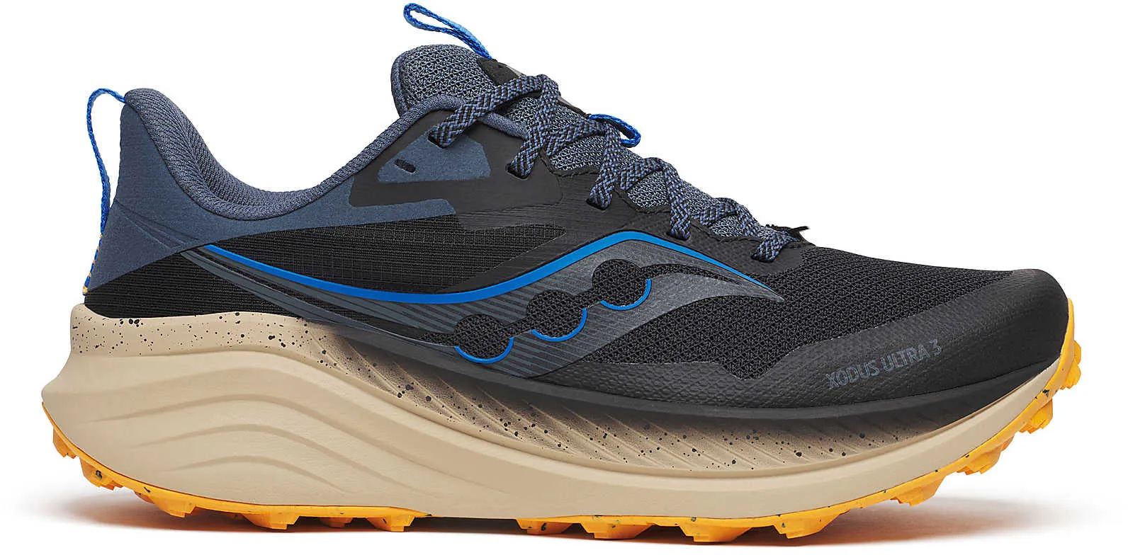 Saucony Xodus Ultra 3 Mens Trail Running Shoes - Black Extreme Running Ergonomic Support