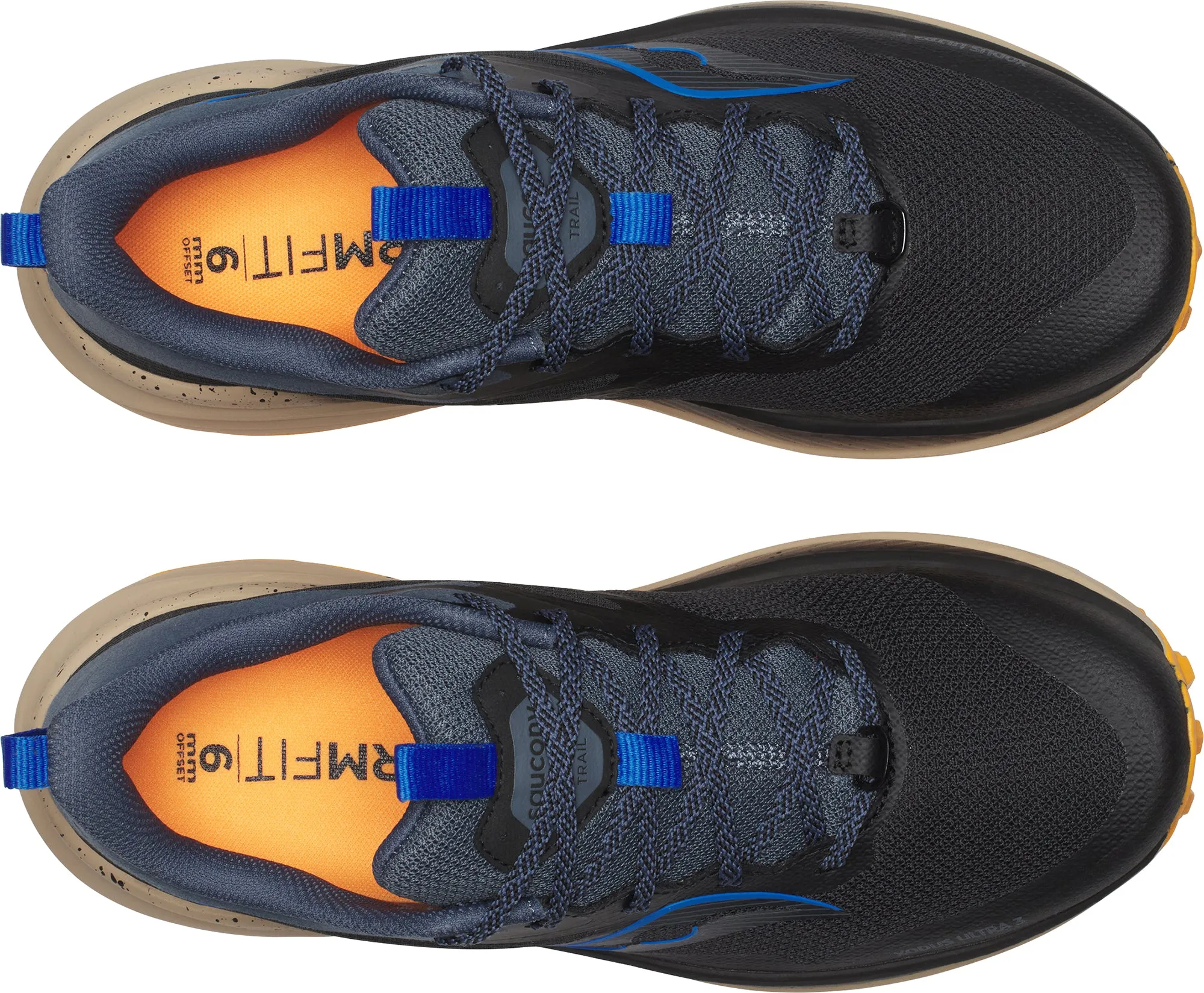 Saucony Xodus Ultra 3 Mens Trail Running Shoes - Black Lightweight Cushioning System Bounce Response Engine