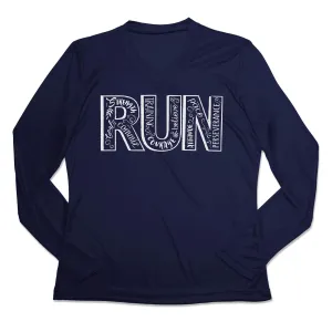 Flattering Shape Women's Long Sleeve Tech Tee - Run With Inspiration