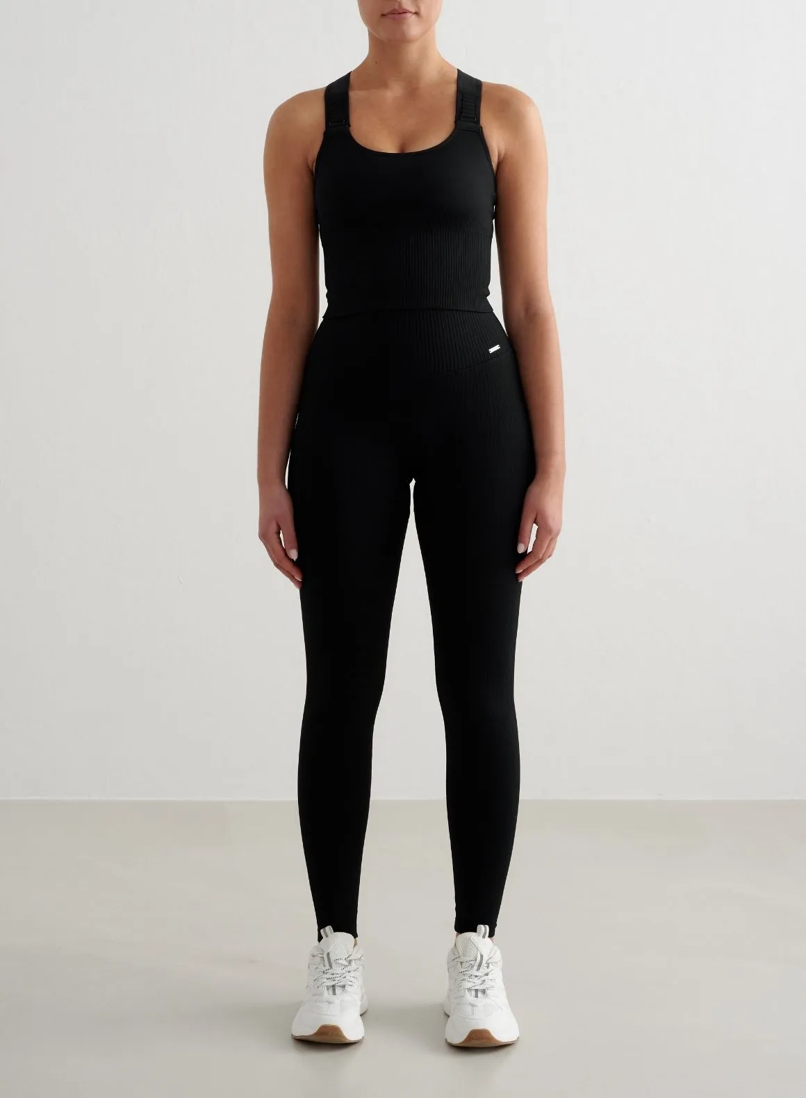 Everyday Easy HighDensity Padding Black Ribbed Seamless High Support Bralette