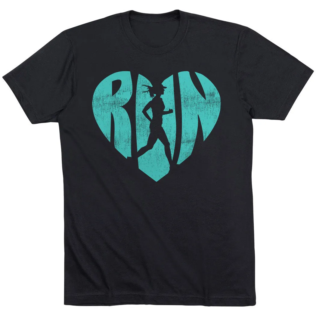 Drop Shoulder Cut layerable Running Short Sleeve T-Shirt - Love The Run