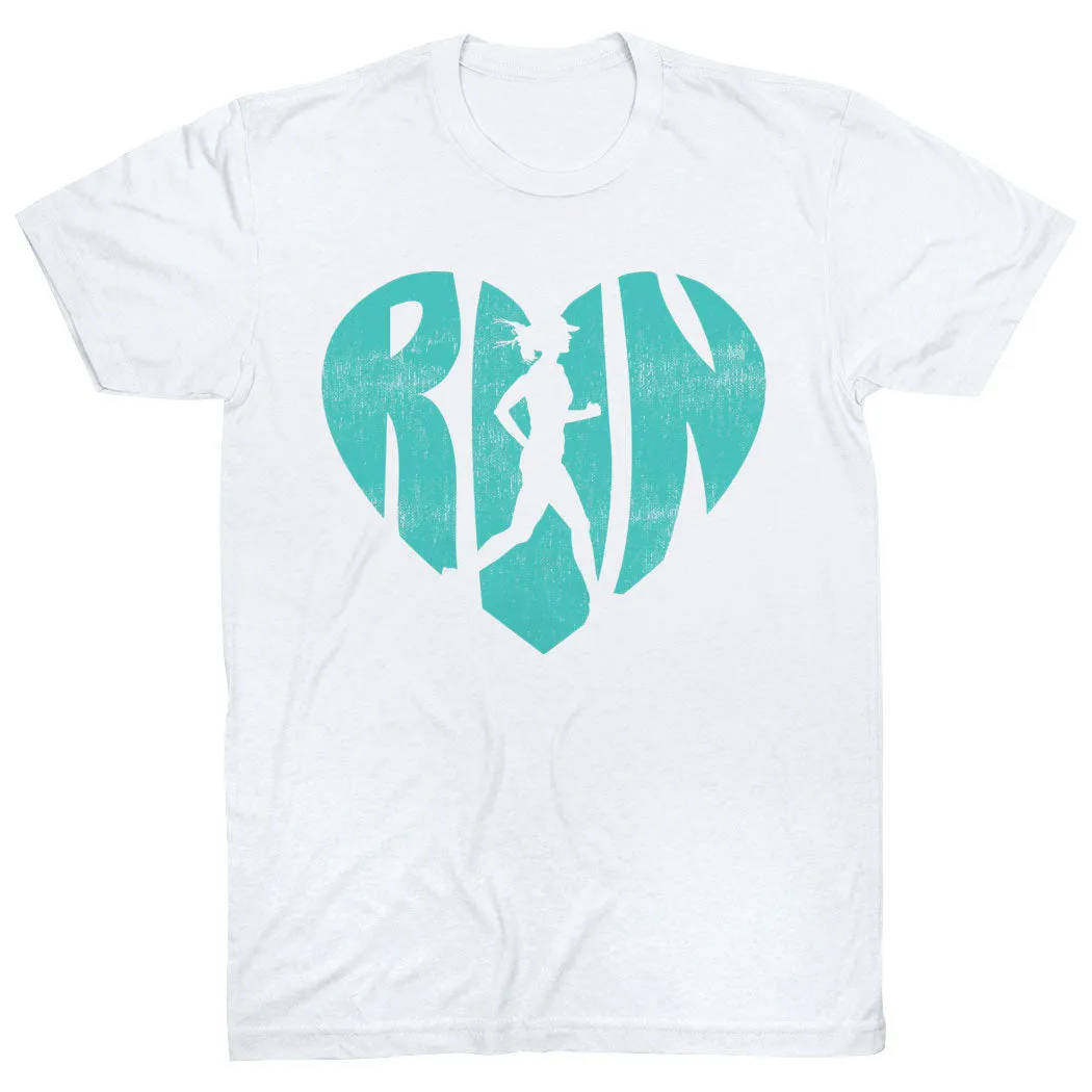 All-Weather Wear Lint Resistant Surface Running Short Sleeve T-Shirt - Love The Run