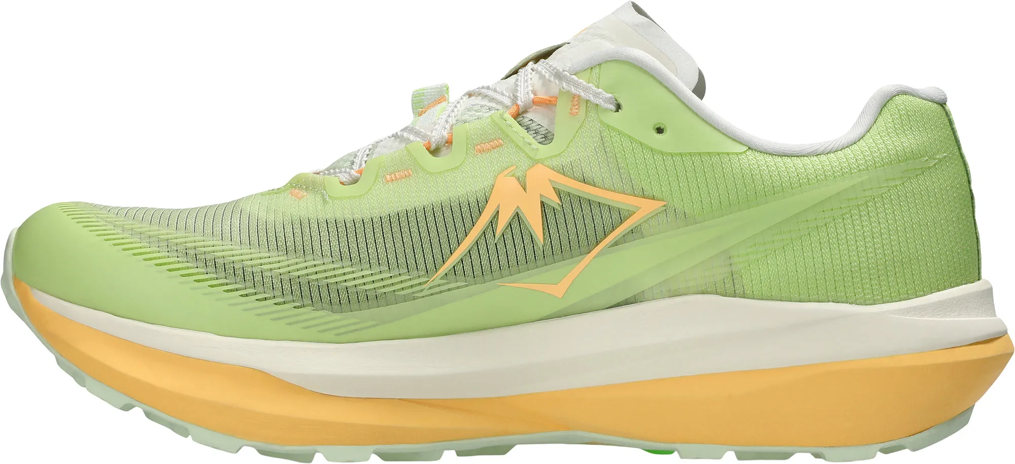 Asics Fuji Speed 4 Mens Trail Running Shoes - Green Flexible Tread Pattern Torsional Stability Feature