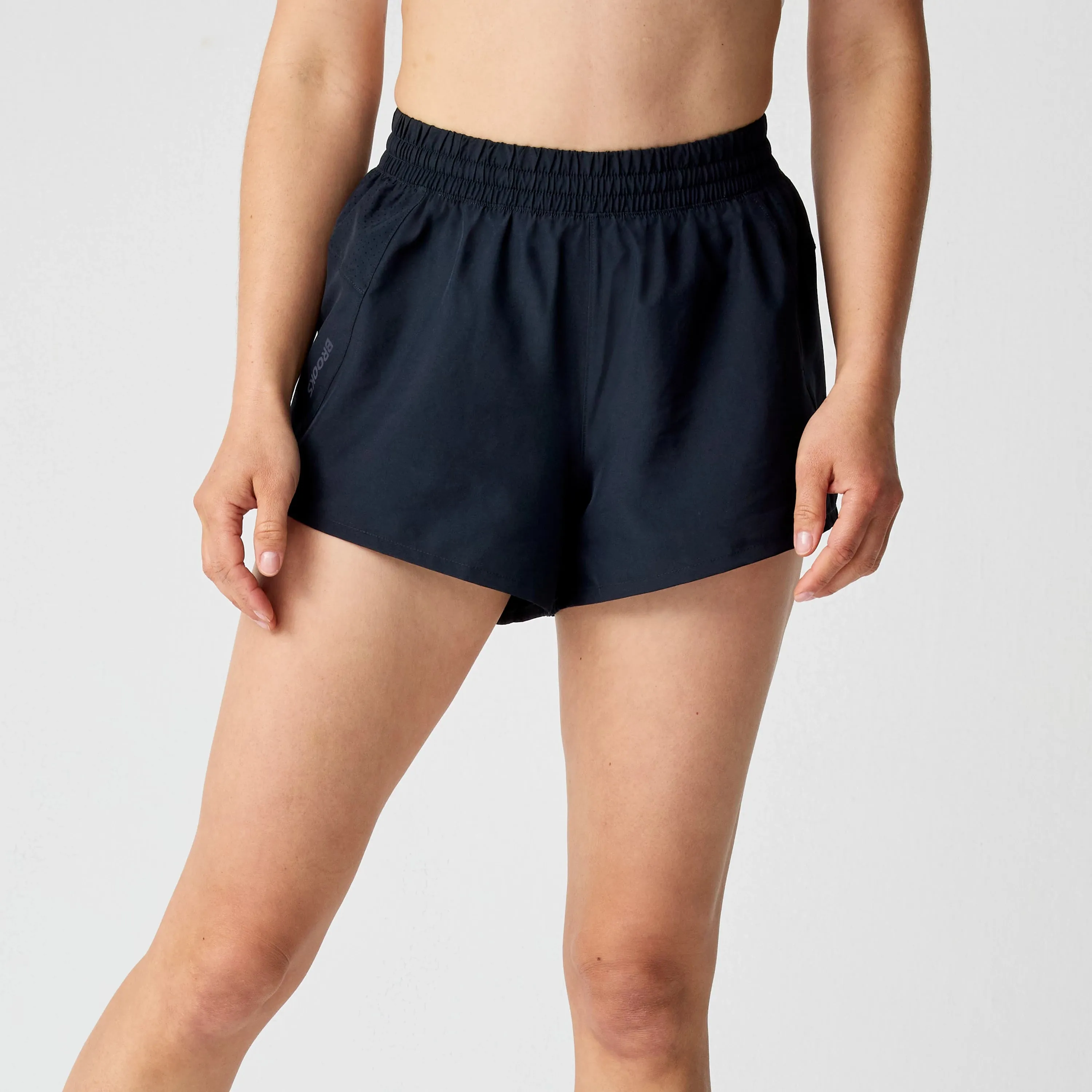Brooks | Dash 3" Short | Women's | Black Sporty Vibes