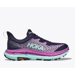 Hoka Women's Mafate Speed 4 (Night Sky / Orchid Flower) comfort fit trail sneakers Shock Absorption Technology