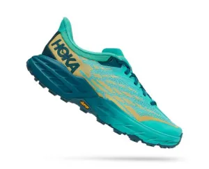 abrasion resistant trail sneakers weekend warrior trail shoes Hoka Speedgoat 5 - Womens