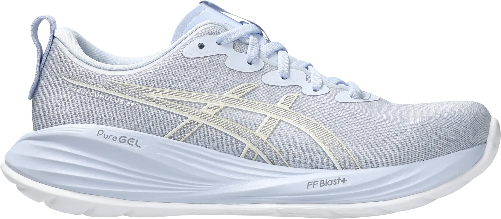 Traction Enhancement Asics Gel Cumulus 27 Womens Running Shoes - Blue