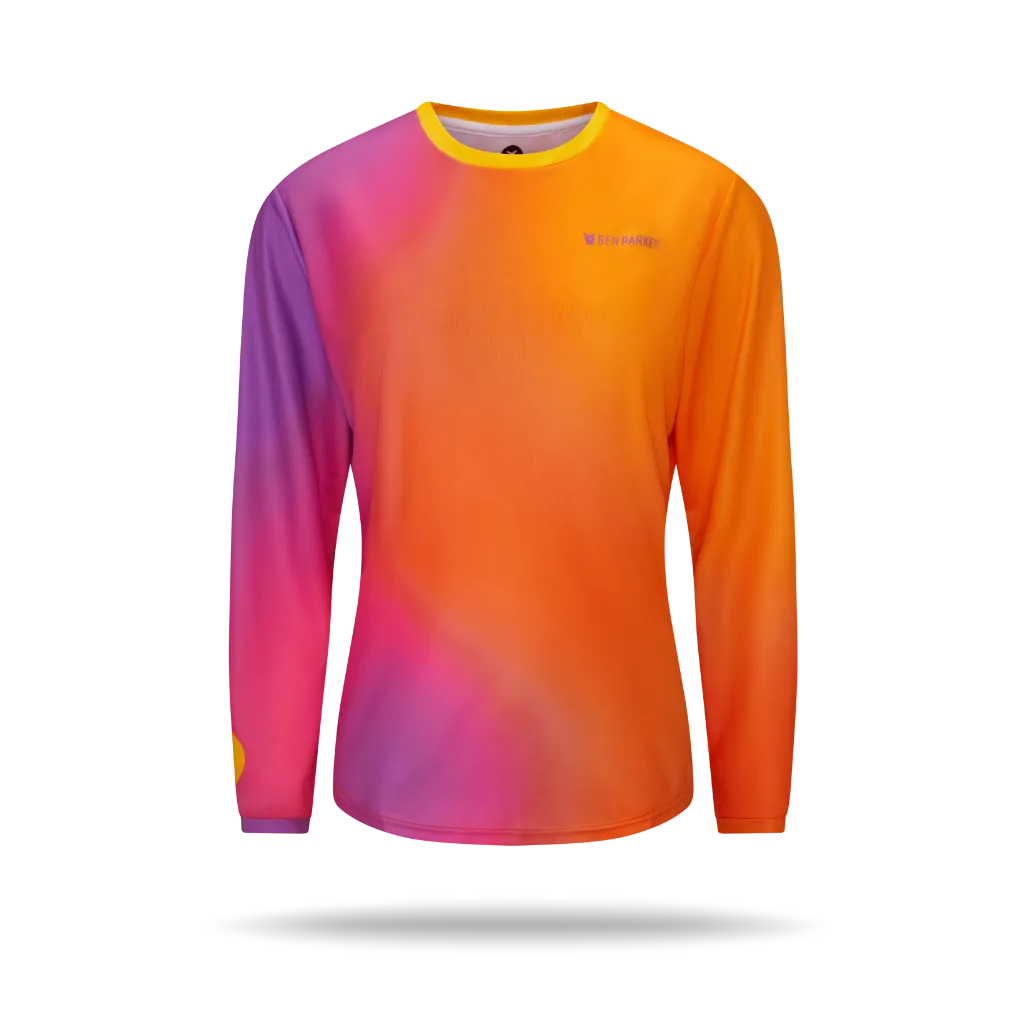 simple design Bohemian Long Sleeve Running Tee - Women's