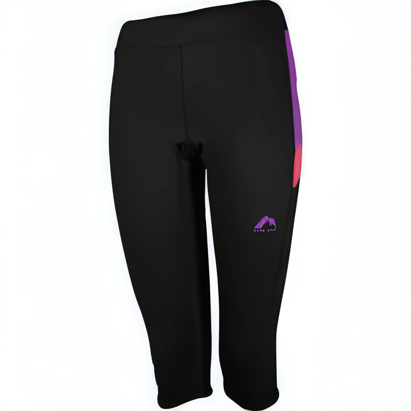 Camping Gear Skin Friendly Chilly Comfort More Mile More-Tech 3/4 Womens Capri Tights - Black