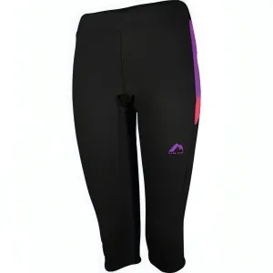Hiking Trail Non See More Mile More-Tech 3/4 Womens Capri Tights - Black