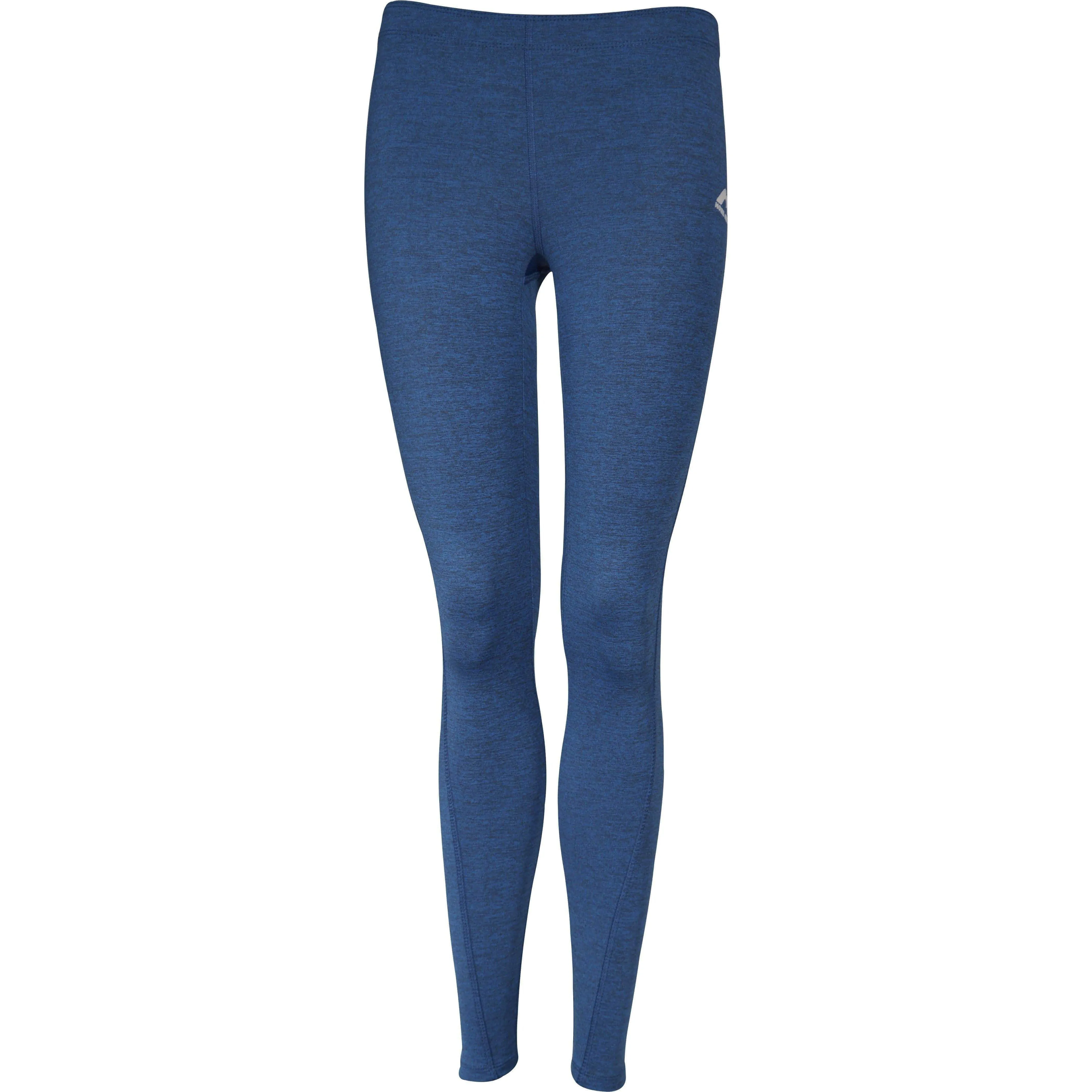 More Mile Train To Run Womens Long Running Tights - Blue Urban Commuter Home Lounge