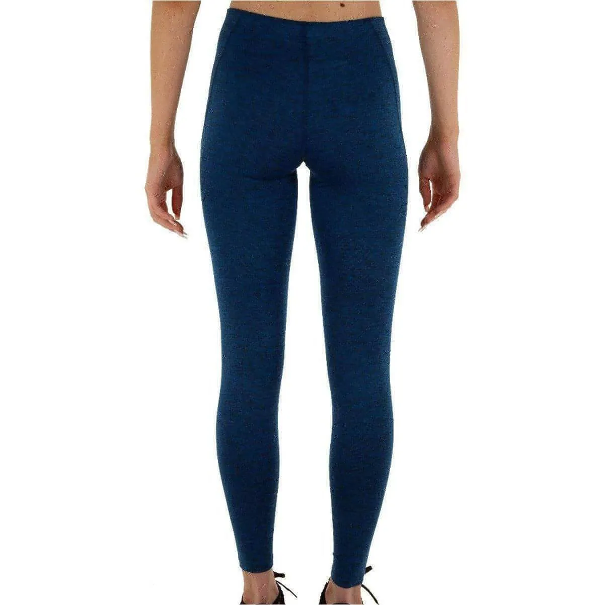 High Waist Comfort Seeker Odor control More Mile Train To Run Womens Long Running Tights - Blue
