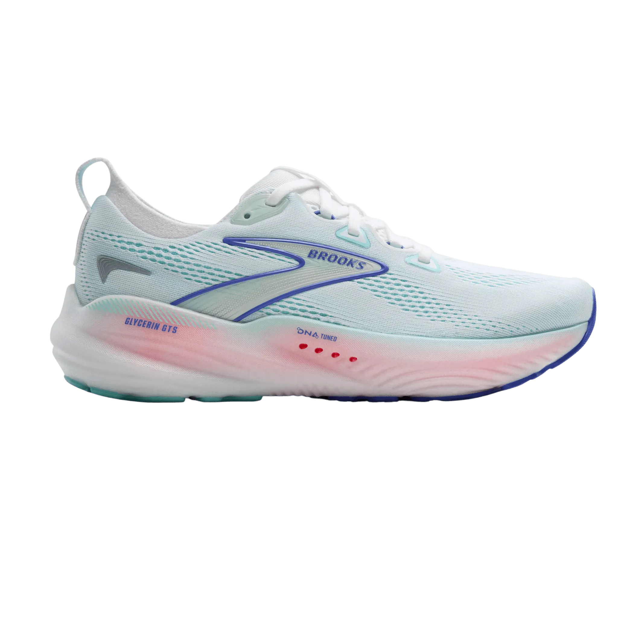 BROOKS WOMEN'S GLYCERIN GTS 22 Non Restrictive Flex Grooves Bright color selection