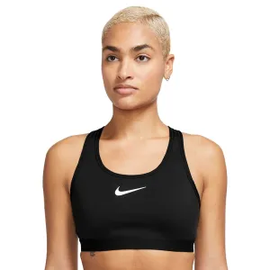 Smooth Fabric Women's Nike Dri-FIT Swoosh High Support Bra - Black
