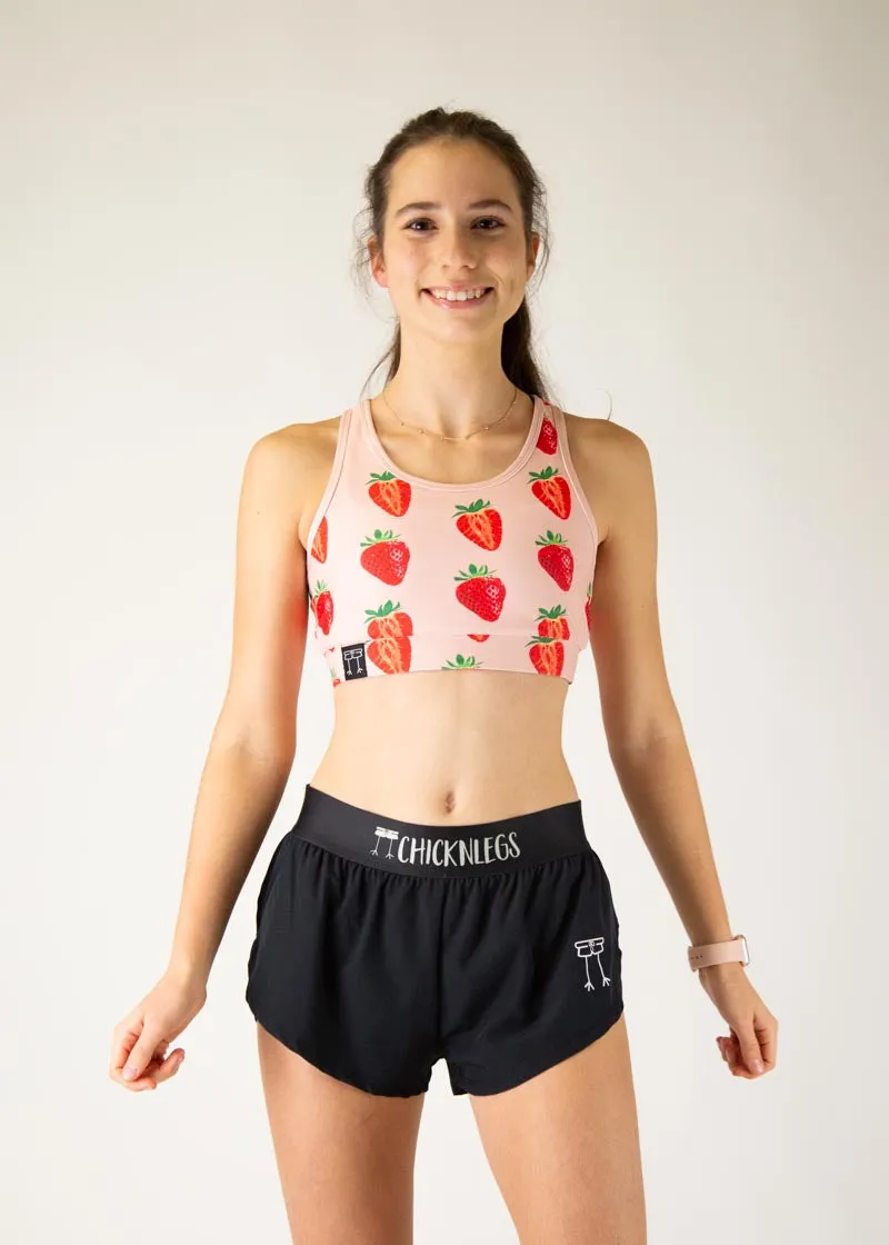Smooth Texture Water-resistant seams Strawberry Szn OG Sports Bra