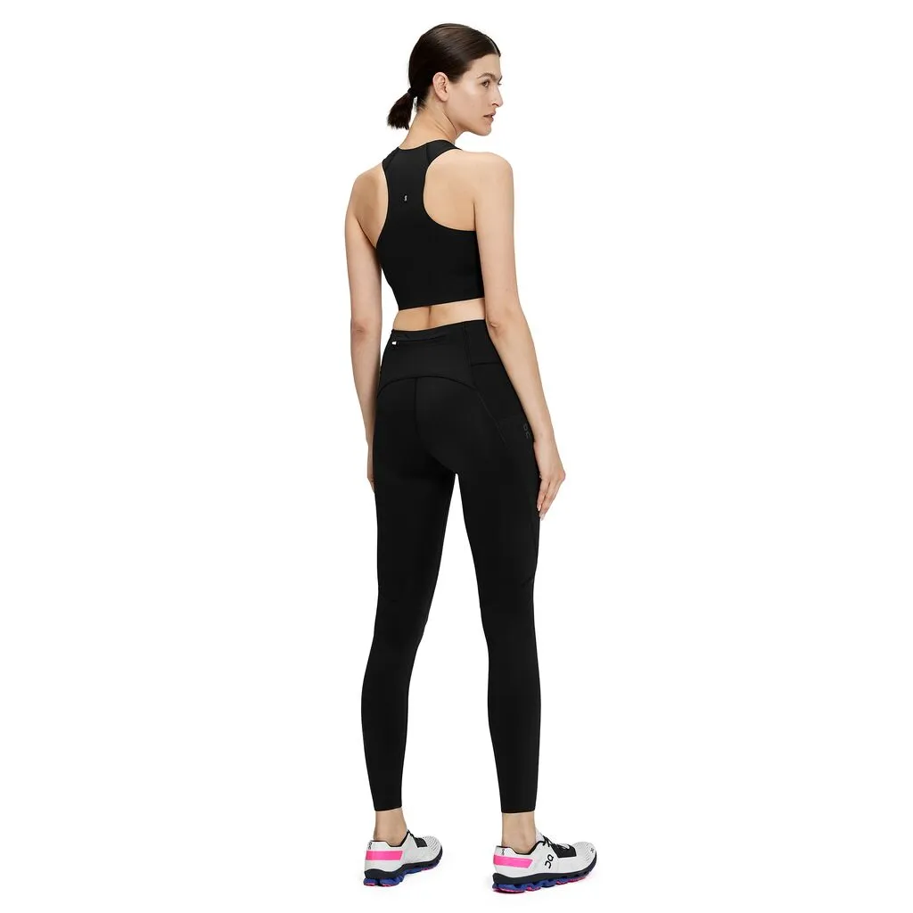 Durable Fabric Matching set seams On Women's Race Crop Black / Shadow