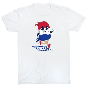 Organic Cotton Blend Holiday Outfit Running Short Sleeve T-Shirt - Running Is The Coolest