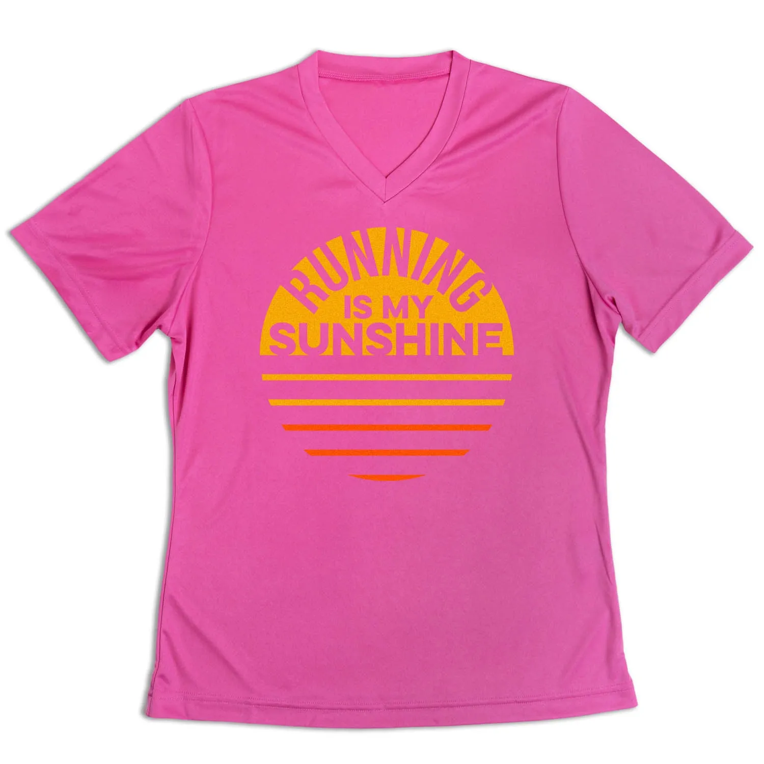 Timeless Fit QuickDryTechnology Women's Short Sleeve Tech Tee - Running is My Sunshine