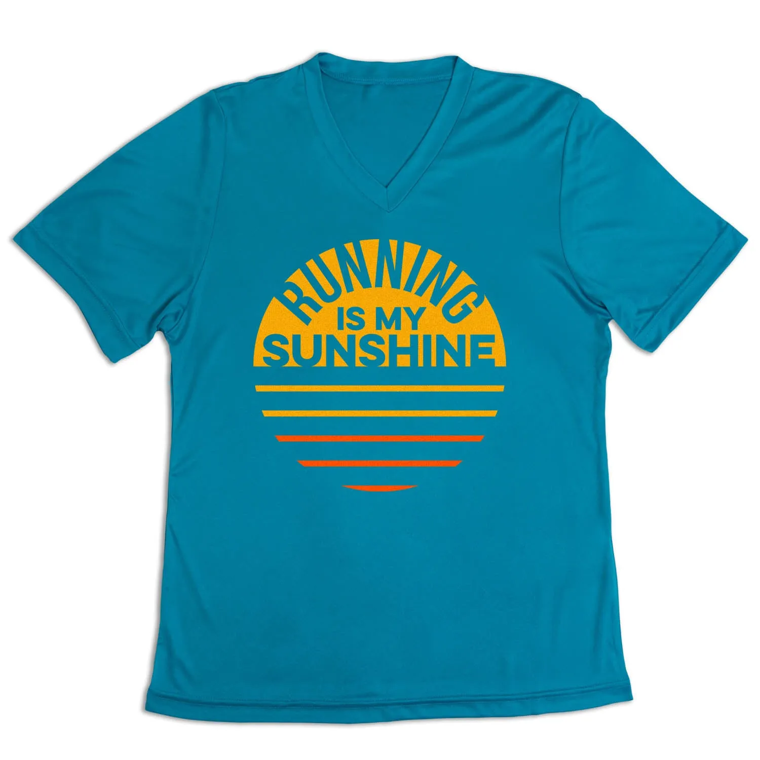 Women's Short Sleeve Tech Tee - Running is My Sunshine Soft Layering