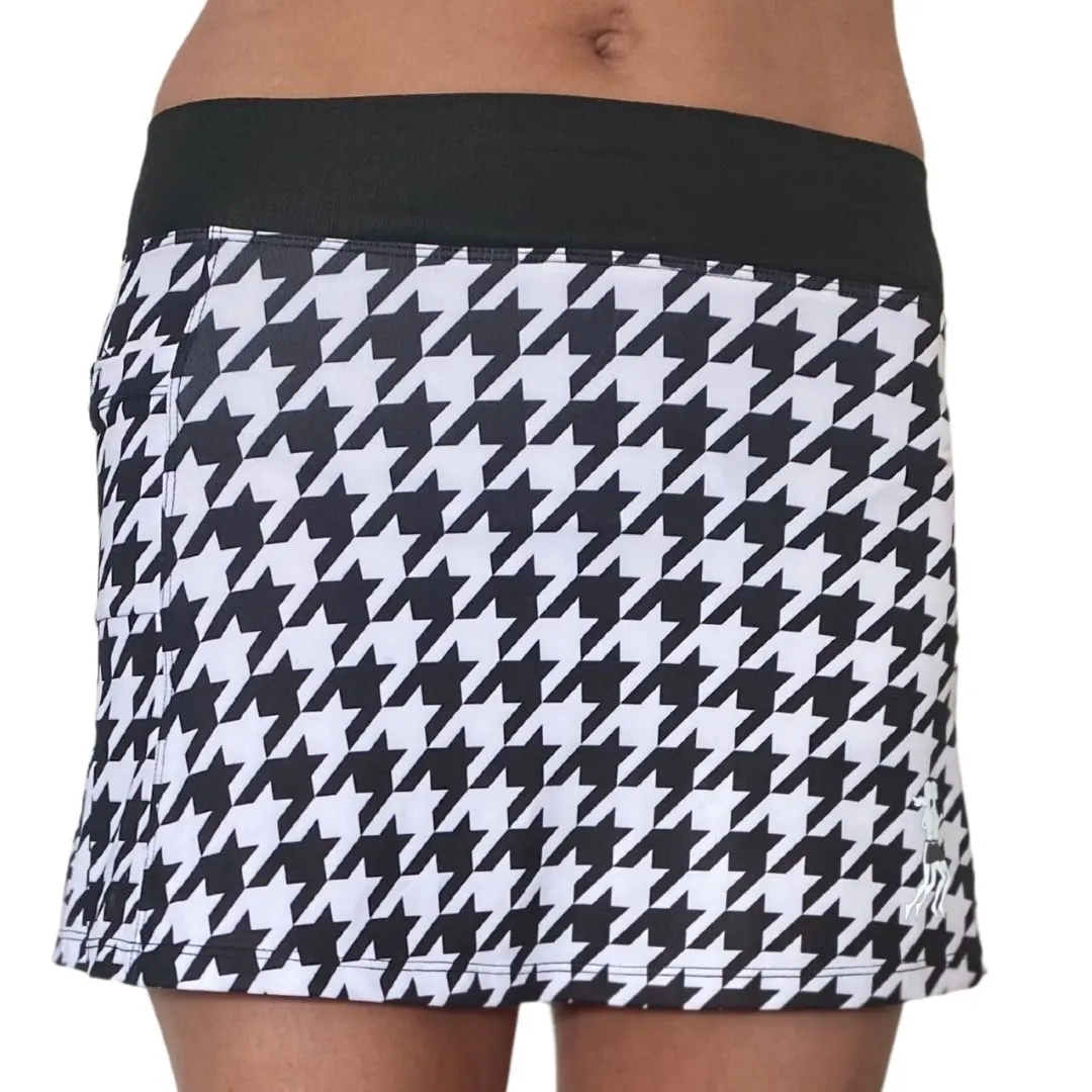 Houndstooth Running Skirt Polished Style