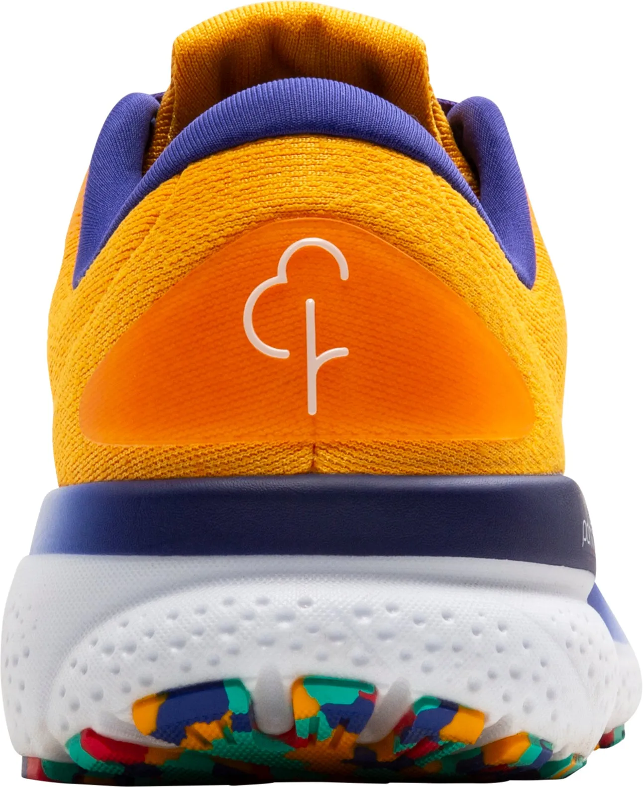 Brooks Ghost 16 Womens Running Shoes - Orange running on trail