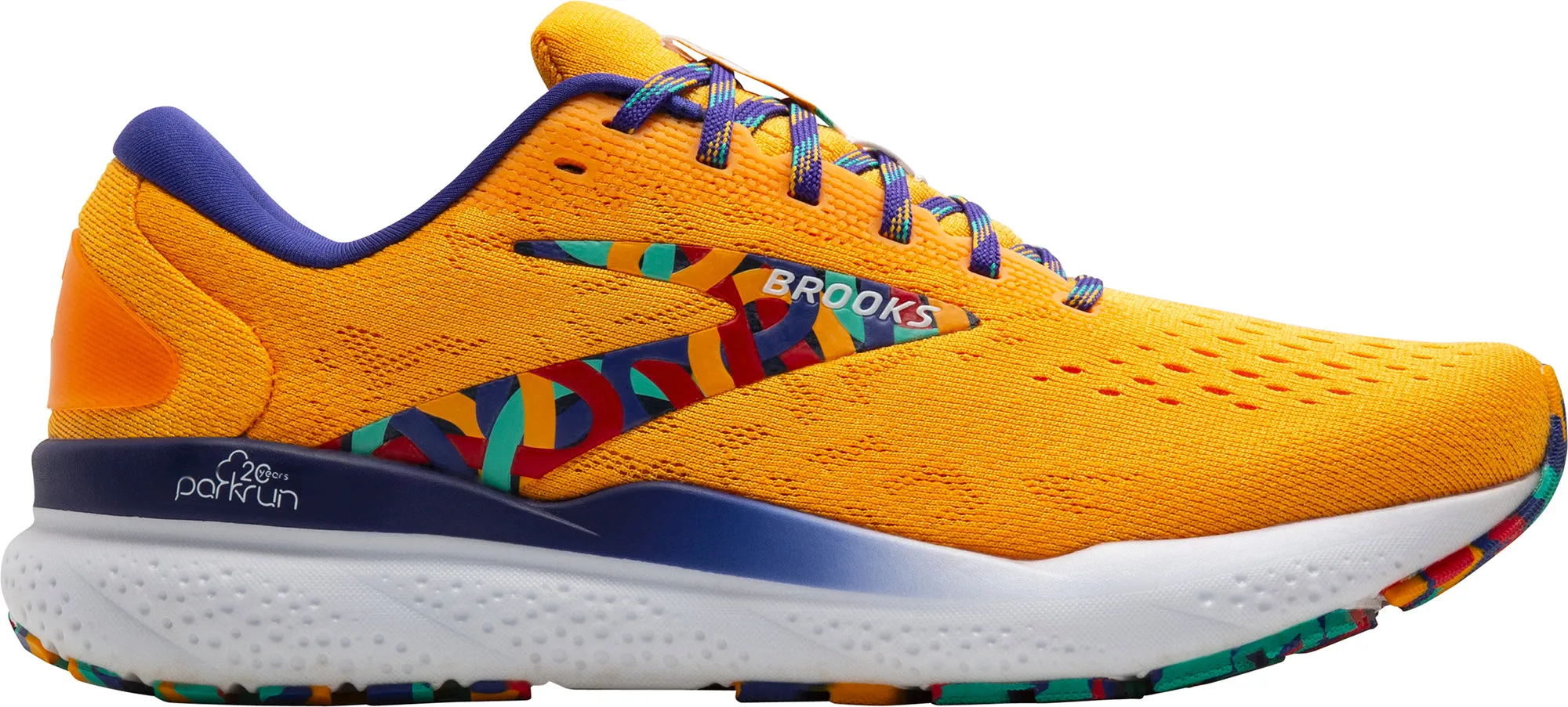 elastic - band - feature shoes Performance Fit Brooks Ghost 16 Womens Running Shoes - Orange