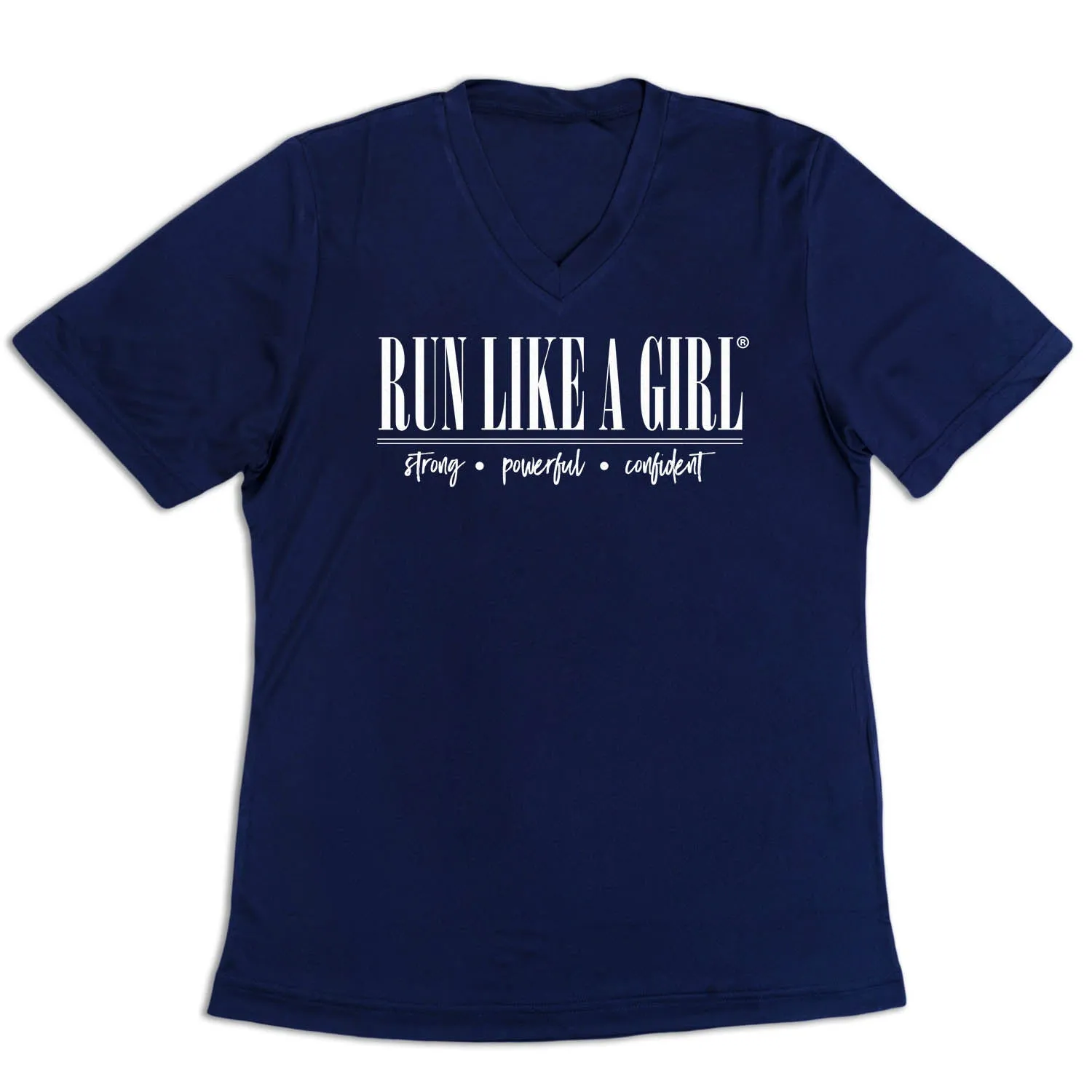 Chic Look Women's Short Sleeve Tech Tee - Run Like A Girl?