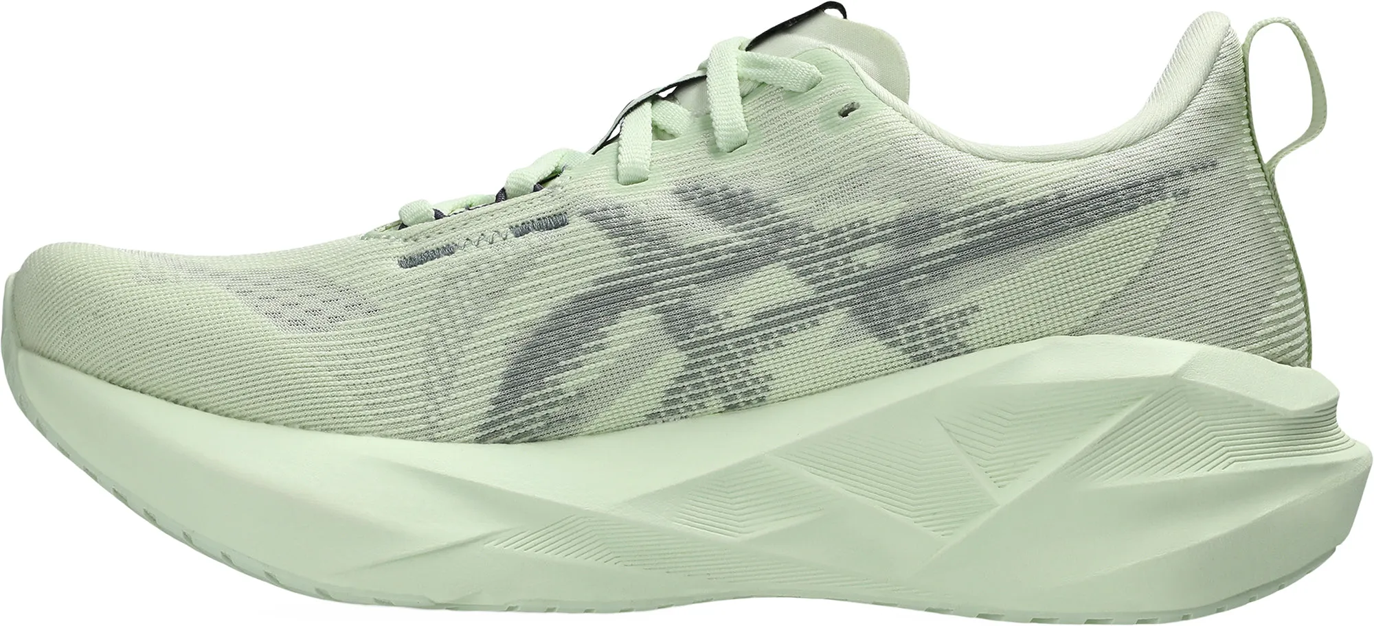 Asics NovaBlast 5 Womens Running Shoes - Green breathable socks