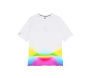 Chill Wear Women's Race Tee | White/Summer Rainbow