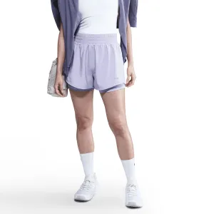 Women's Dri-FIT High-Waisted 3 Inch 2 in 1 Shorts Lilac Ice ChafeResistant Seams