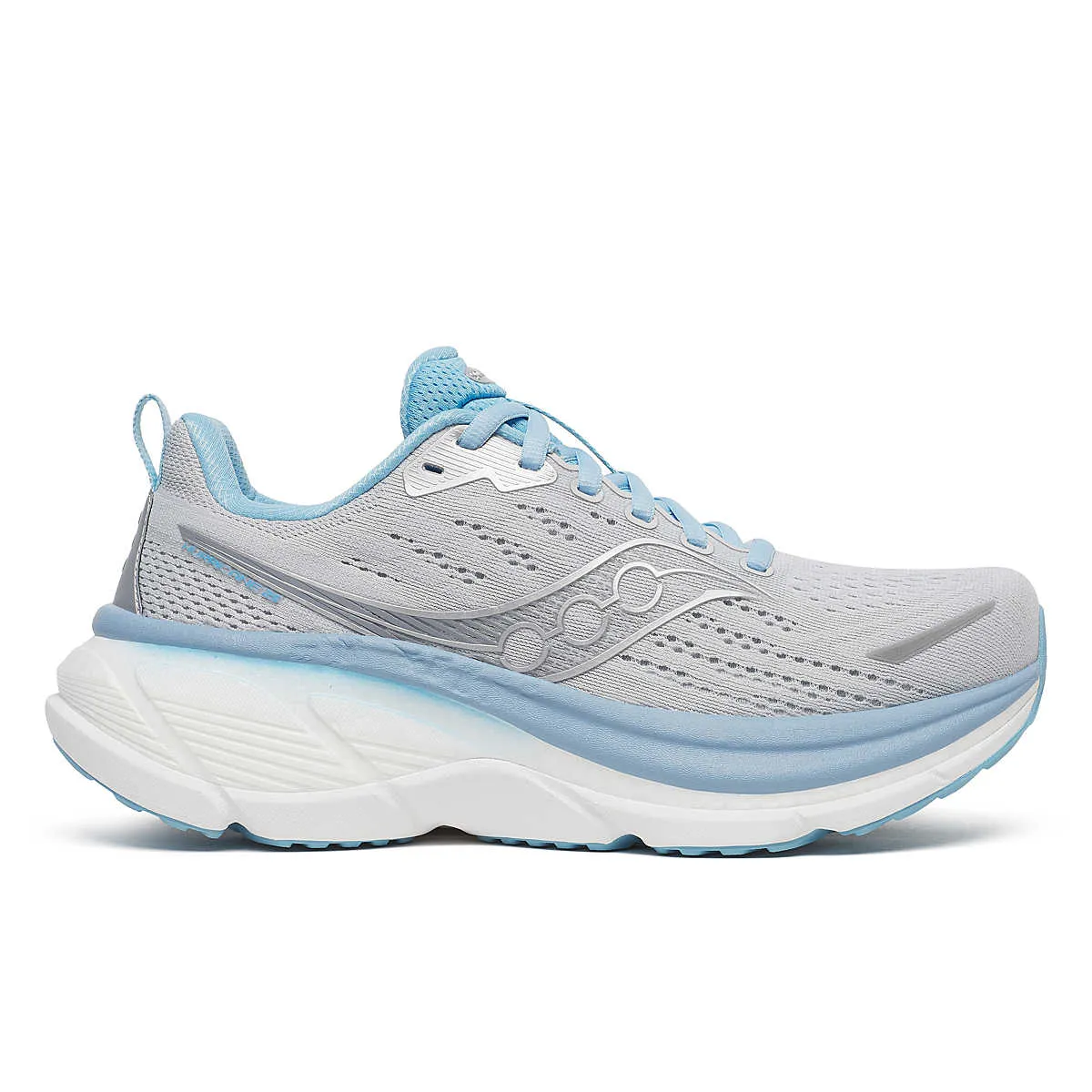Saucony | Hurricane 25 | Women's | Cloud/Breeze Rubberized Edge Protection Motion Guide Grooves