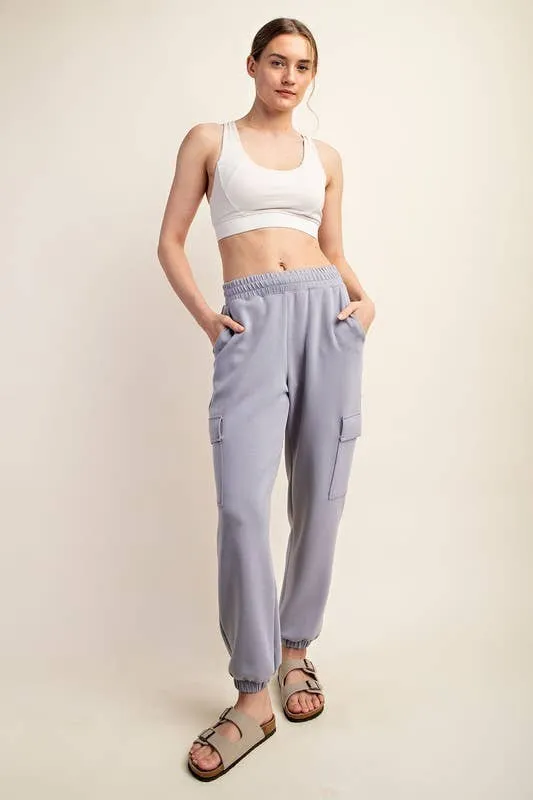 UltraSoft Texture Scuba Cargo Joggers