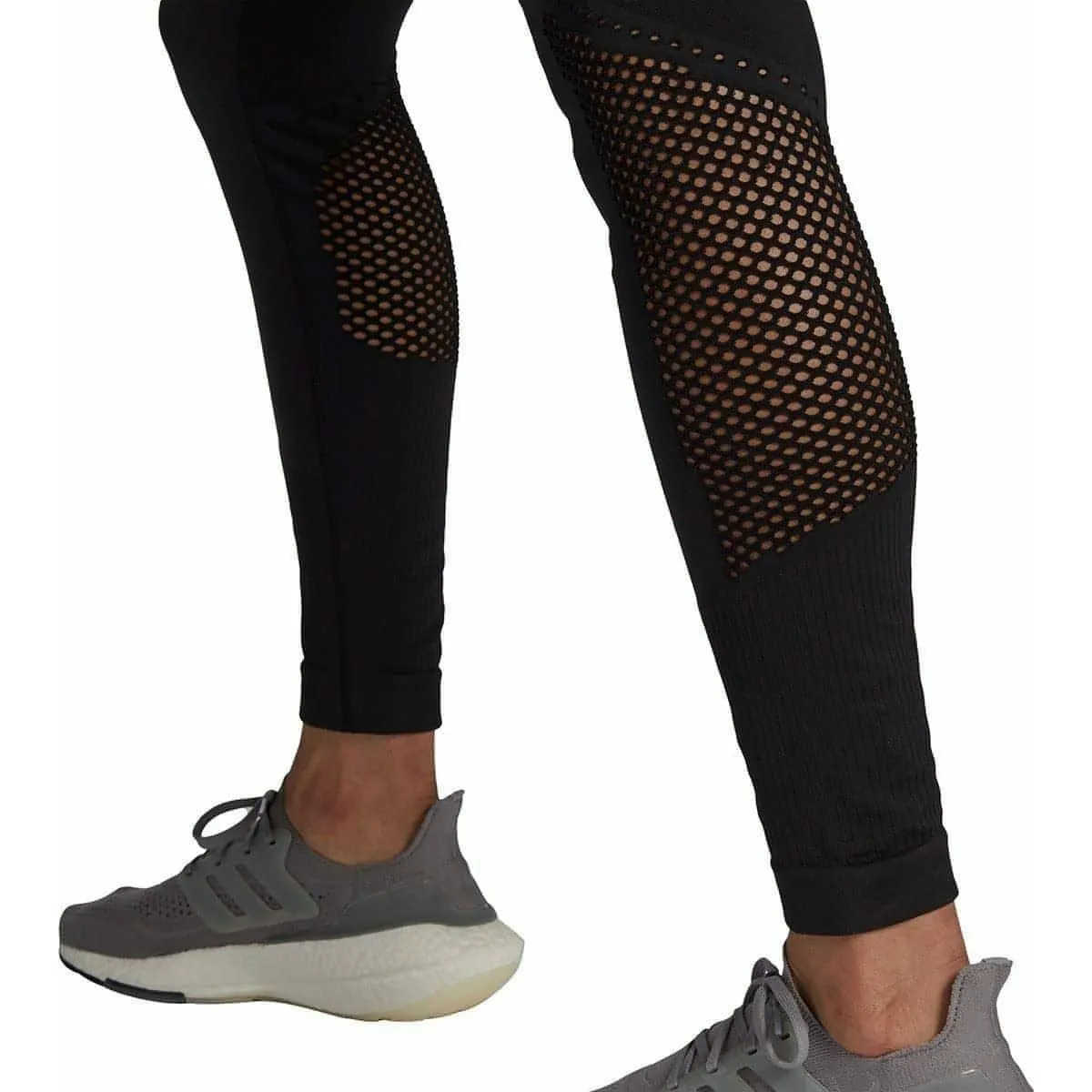adidas AeroKnit Womens 7/8 Running Tights - Black Perfect For Running