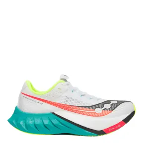 Saucony Women's Endorphin Pro 4 Running Shoes in White/Mutant AW25 sand - running shoes Sunset Run