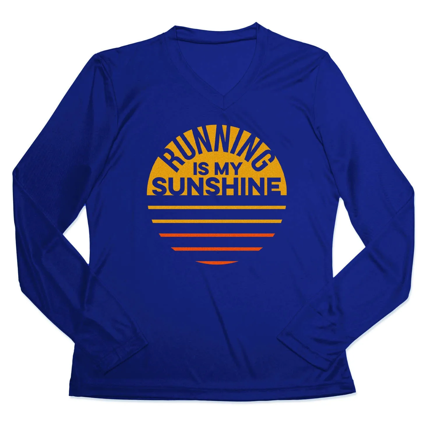 Women's Long Sleeve Tech Tee - Running is My Sunshine Essential layering piece Soft and Light Wear