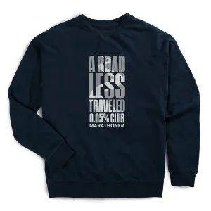 Running Raglan Crew Neck Sweatshirt - A Road Less Traveled - Marathoner Hike Fit Layered Clothing