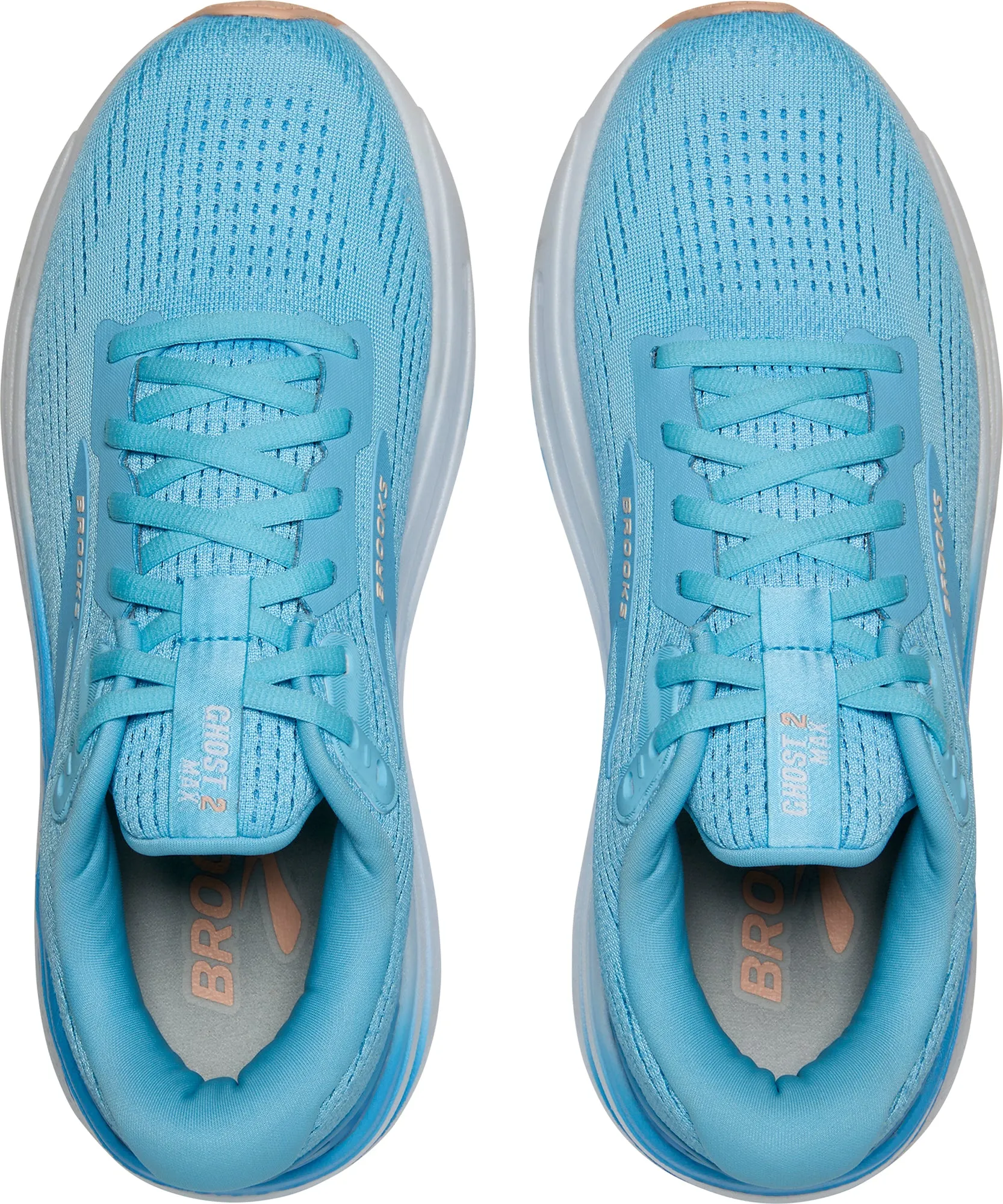 Brooks Ghost Max 2 Womens Running Shoes - Blue smooth - surface ready