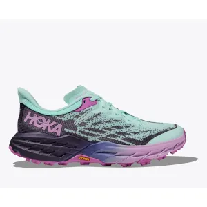 Hoka Women's Speedgoat 5 Wide (Sunlit Ocean/Night Sky) Microfiber Stabilizers All Terrain Grip