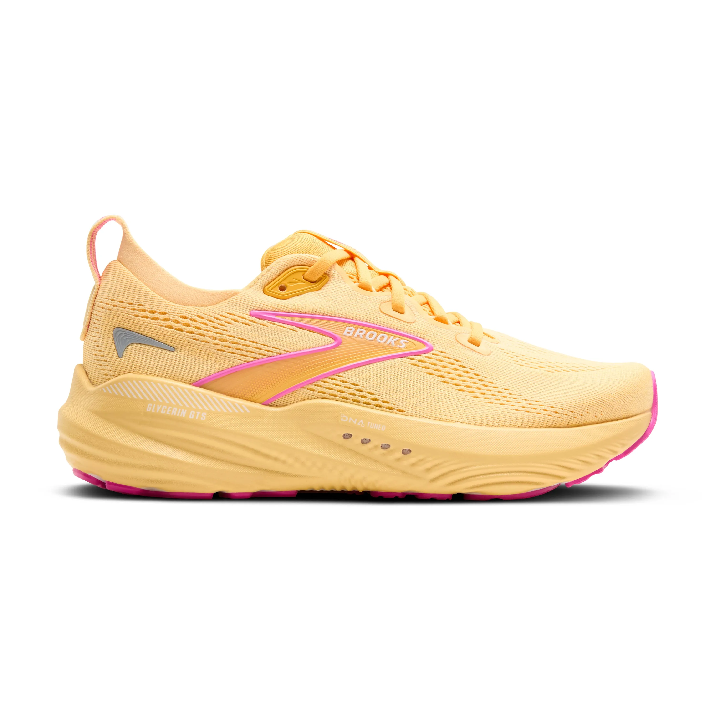Brooks | Glycerin GTS 22 | Women's | Sherbert/Apricot/Pink Motion Guide mid - cut