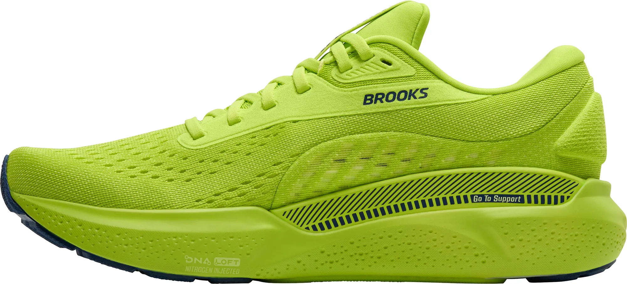 minimalist shoes Torsional Rigidity Tech Brooks Adrenaline GTS 24 Mens Running Shoes - Green