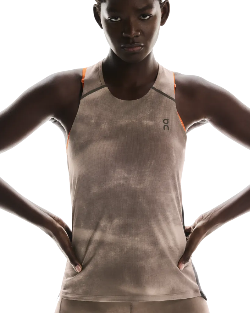 Emergency response Quick Dry Material Women's Performance Tank AOP Cinder