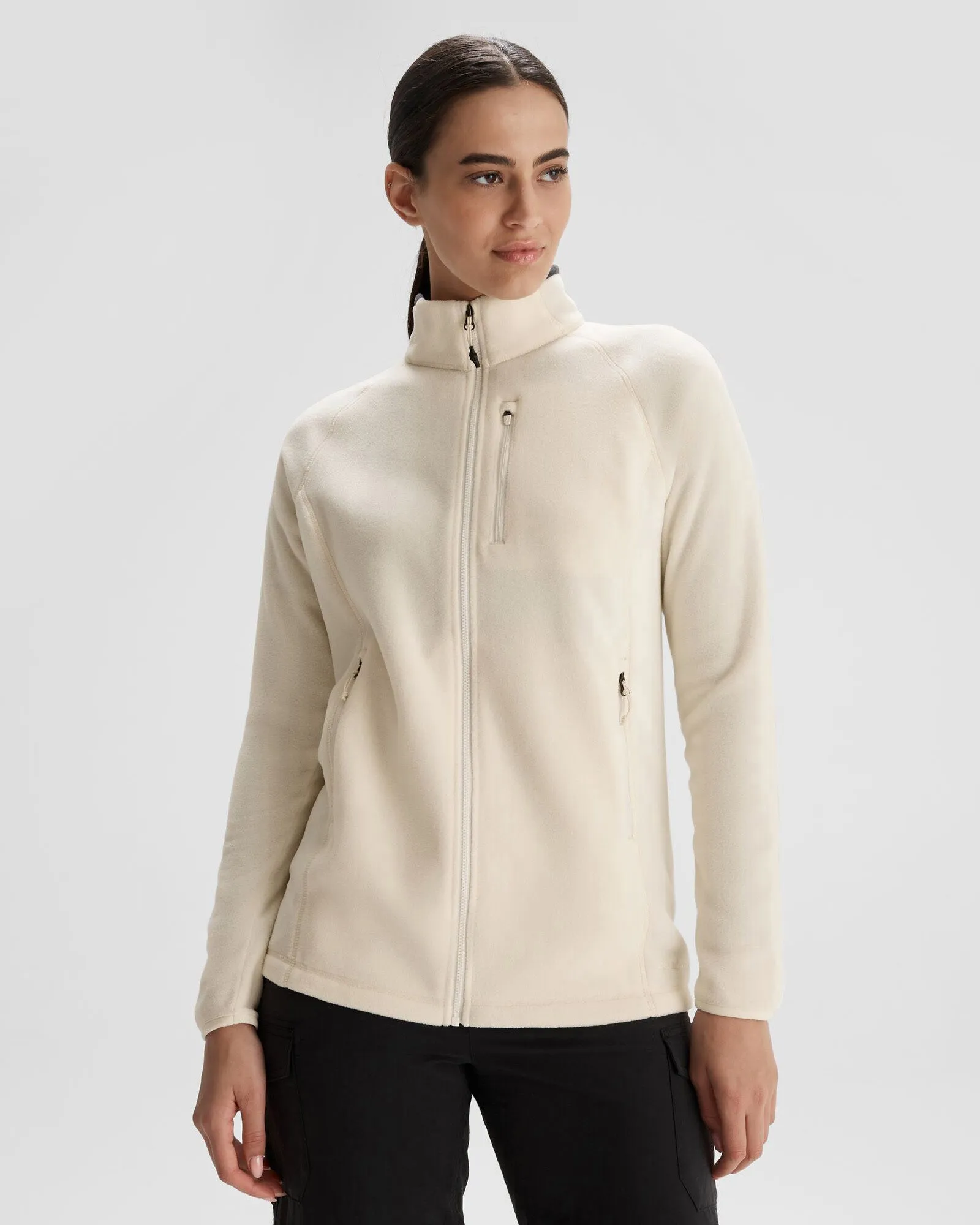 StaticFreeCloth Women's Ridge 100 PrimaLoft Bio Fleece Jacket - Natural LightweightInsulation