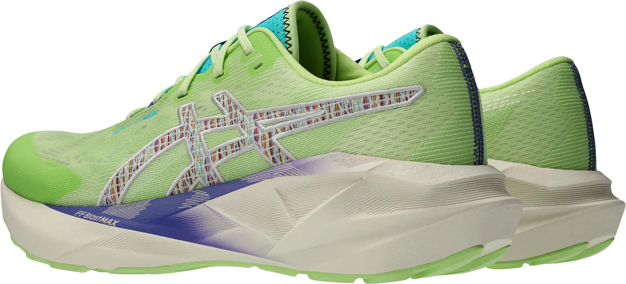 Asics NovaBlast 5 TR Mens Running Shoes - Green adjustable - straps