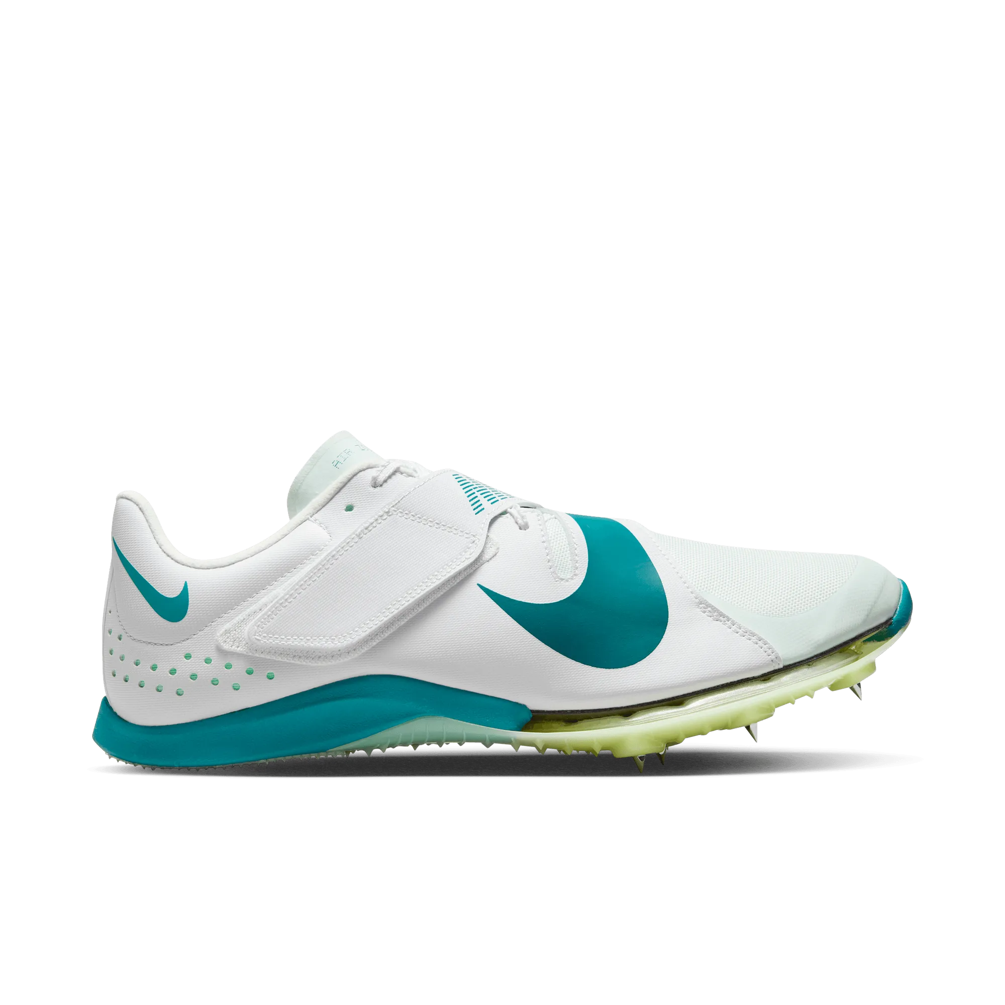 Marathon running LightweightMaterial Unisex Air Zoom Long Jump Elite (100 - White/Bright Spruce-Barely Green)